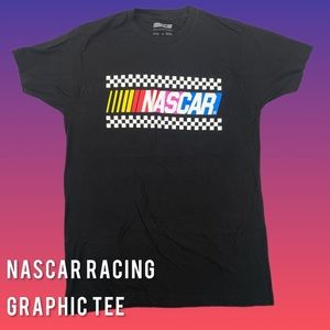 Men's Medium NASCAR Black Racing Graphic Tee